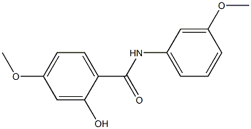 2-hydroxy-4-methoxy-N-(3-methoxyphenyl)benzamide Structure