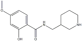 2-hydroxy-4-methoxy-N-(piperidin-3-ylmethyl)benzamide 化学構造式