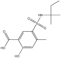 2-hydroxy-4-methyl-5-[(2-methylbutan-2-yl)sulfamoyl]benzoic acid