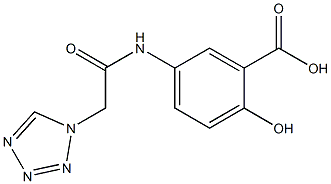 2-hydroxy-5-[(1H-tetrazol-1-ylacetyl)amino]benzoic acid