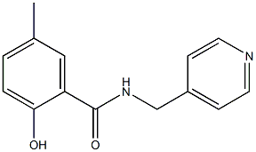 2-hydroxy-5-methyl-N-(pyridin-4-ylmethyl)benzamide Structure