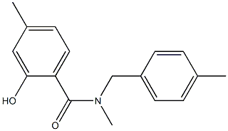 2-hydroxy-N,4-dimethyl-N-[(4-methylphenyl)methyl]benzamide Structure