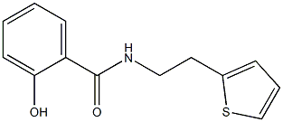 2-hydroxy-N-[2-(thiophen-2-yl)ethyl]benzamide Structure