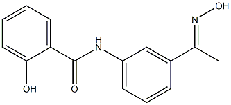 2-hydroxy-N-{3-[(1E)-N-hydroxyethanimidoyl]phenyl}benzamide,,结构式
