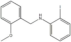 2-iodo-N-[(2-methoxyphenyl)methyl]aniline 结构式