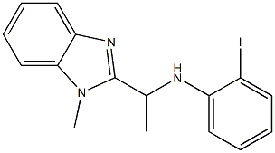 2-iodo-N-[1-(1-methyl-1H-1,3-benzodiazol-2-yl)ethyl]aniline Structure