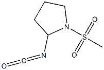 2-isocyanato-1-(methylsulfonyl)pyrrolidine Structure