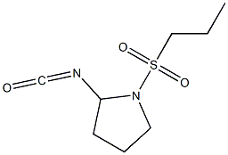 2-isocyanato-1-(propylsulfonyl)pyrrolidine 化学構造式