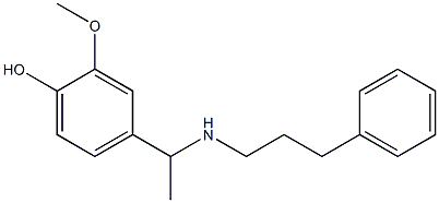 2-methoxy-4-{1-[(3-phenylpropyl)amino]ethyl}phenol Structure
