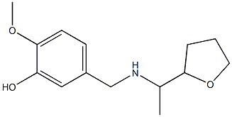 2-methoxy-5-({[1-(oxolan-2-yl)ethyl]amino}methyl)phenol Structure