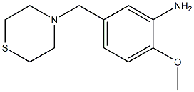 2-methoxy-5-(thiomorpholin-4-ylmethyl)aniline Structure