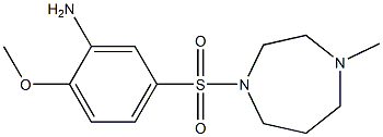 2-methoxy-5-[(4-methyl-1,4-diazepane-1-)sulfonyl]aniline Structure