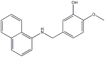 2-methoxy-5-[(naphthalen-1-ylamino)methyl]phenol Structure