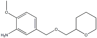 2-methoxy-5-[(oxan-2-ylmethoxy)methyl]aniline Structure