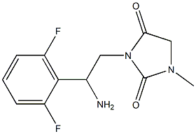 3-[2-amino-2-(2,6-difluorophenyl)ethyl]-1-methylimidazolidine-2,4-dione|