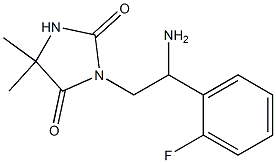 3-[2-amino-2-(2-fluorophenyl)ethyl]-5,5-dimethylimidazolidine-2,4-dione|