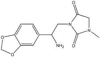 3-[2-amino-2-(2H-1,3-benzodioxol-5-yl)ethyl]-1-methylimidazolidine-2,4-dione