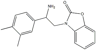 3-[2-amino-2-(3,4-dimethylphenyl)ethyl]-2,3-dihydro-1,3-benzoxazol-2-one,,结构式