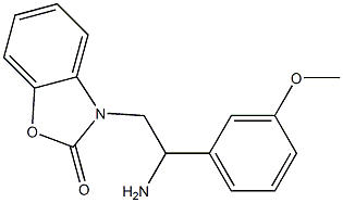 3-[2-amino-2-(3-methoxyphenyl)ethyl]-2,3-dihydro-1,3-benzoxazol-2-one Structure