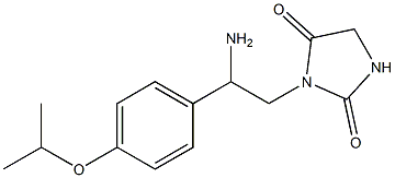 3-[2-amino-2-(4-isopropoxyphenyl)ethyl]imidazolidine-2,4-dione 结构式