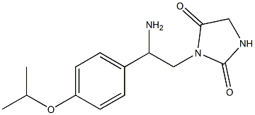 3-[2-amino-2-(4-isopropoxyphenyl)ethyl]imidazolidine-2,4-dione Structure