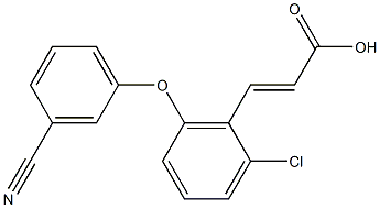 3-[2-chloro-6-(3-cyanophenoxy)phenyl]prop-2-enoic acid