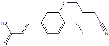 3-[3-(3-cyanopropoxy)-4-methoxyphenyl]prop-2-enoic acid