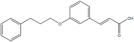 3-[3-(3-phenylpropoxy)phenyl]prop-2-enoic acid Struktur