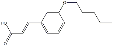 3-[3-(pentyloxy)phenyl]prop-2-enoic acid 化学構造式