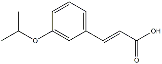 3-[3-(propan-2-yloxy)phenyl]prop-2-enoic acid Structure