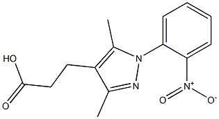 3-[3,5-dimethyl-1-(2-nitrophenyl)-1H-pyrazol-4-yl]propanoic acid