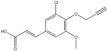  3-[3-chloro-5-methoxy-4-(prop-2-yn-1-yloxy)phenyl]prop-2-enoic acid