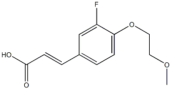 3-[3-fluoro-4-(2-methoxyethoxy)phenyl]prop-2-enoic acid|