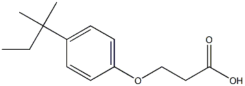 3-[4-(1,1-dimethylpropyl)phenoxy]propanoic acid Structure