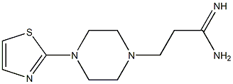 3-[4-(1,3-thiazol-2-yl)piperazin-1-yl]propanimidamide Structure