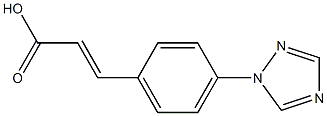 3-[4-(1H-1,2,4-triazol-1-yl)phenyl]prop-2-enoic acid Struktur