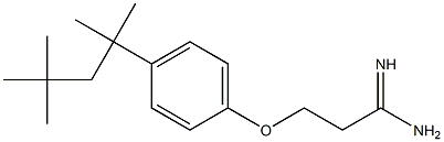 3-[4-(2,4,4-trimethylpentan-2-yl)phenoxy]propanimidamide 结构式