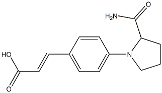 3-[4-(2-carbamoylpyrrolidin-1-yl)phenyl]prop-2-enoic acid