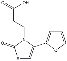 3-[4-(2-furyl)-2-oxo-1,3-thiazol-3(2H)-yl]propanoic acid 结构式