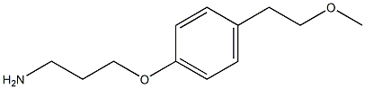 3-[4-(2-methoxyethyl)phenoxy]propan-1-amine 结构式