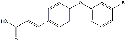 3-[4-(3-bromophenoxy)phenyl]prop-2-enoic acid 结构式