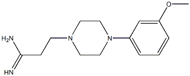 3-[4-(3-methoxyphenyl)piperazin-1-yl]propanimidamide Struktur