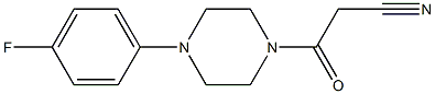 3-[4-(4-fluorophenyl)piperazin-1-yl]-3-oxopropanenitrile Structure