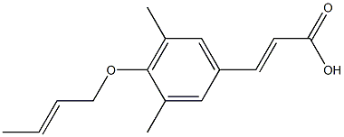3-[4-(but-2-en-1-yloxy)-3,5-dimethylphenyl]prop-2-enoic acid|