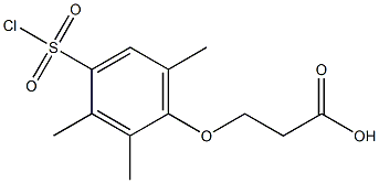 3-[4-(chlorosulfonyl)-2,3,6-trimethylphenoxy]propanoic acid