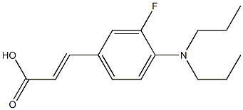 3-[4-(dipropylamino)-3-fluorophenyl]prop-2-enoic acid Structure