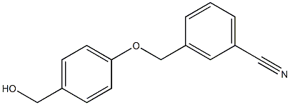 3-[4-(hydroxymethyl)phenoxymethyl]benzonitrile,,结构式