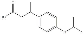 3-[4-(propan-2-yloxy)phenyl]butanoic acid Struktur