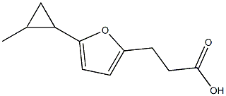 3-[5-(2-methylcyclopropyl)furan-2-yl]propanoic acid Structure