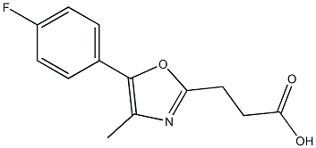 3-[5-(4-fluorophenyl)-4-methyl-1,3-oxazol-2-yl]propanoic acid Structure